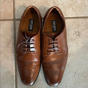 Stacy Adams Boys Brown Leather Dress Shoes size 6.5y